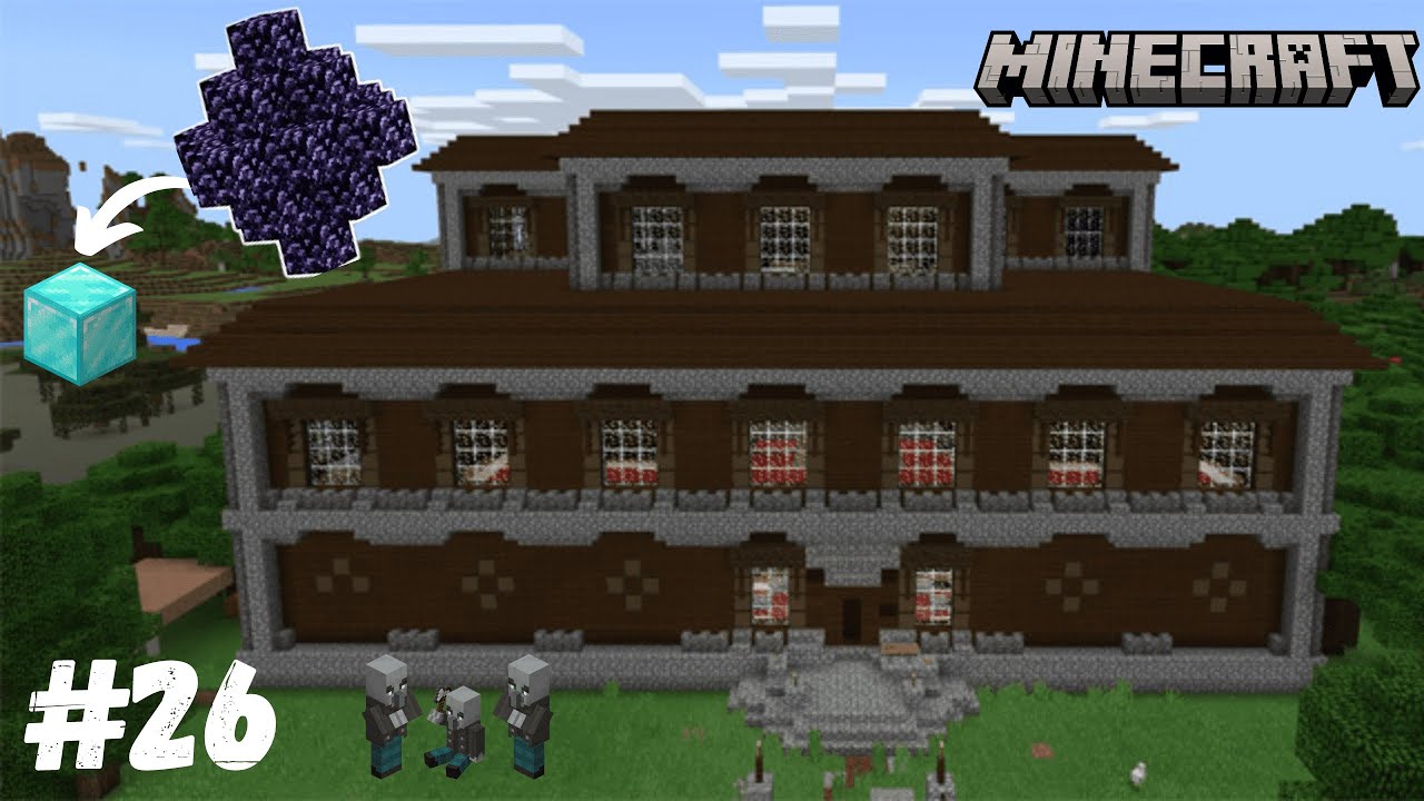 I FOUND A DIAMOND BLOCK IN WOODLAND MANSION | MINECRAFT GAMEPLAY #26 ...