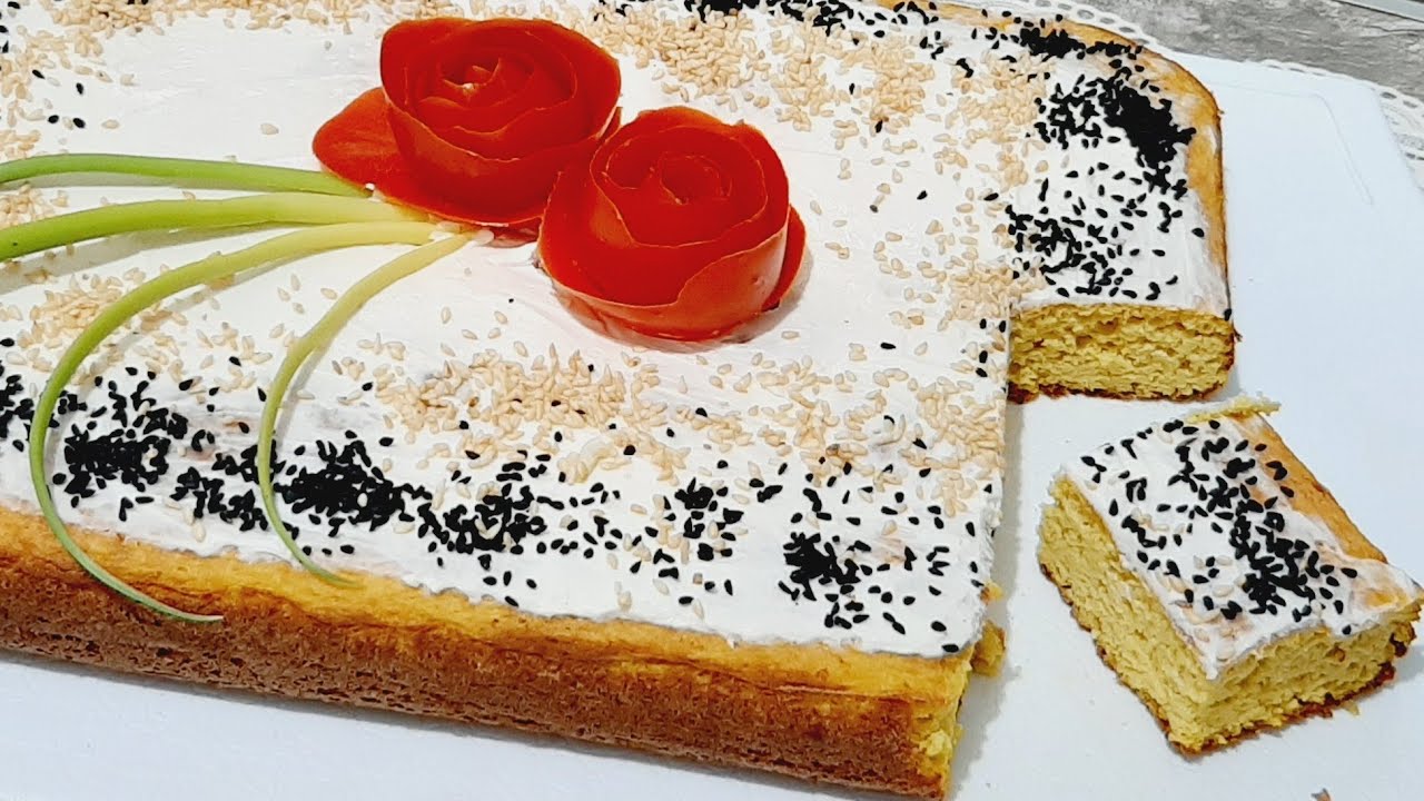 الكيك المالح العجيب بالخلاط بدون اي نوع من الدقيق لا لوز لا سمسم لا جوزهند لا زيت لا سمن لا زبده