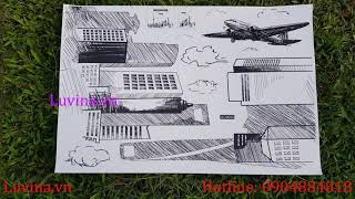 Decal Tragn Trí Thành Phố Tháp Nhọn