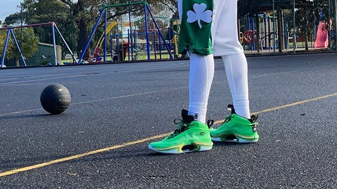 Jordan 36 Green Gold Celtics Basketball Shoes