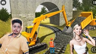 Train station construction railway game play video | Android Driving AD | truck driving game screenshot 3