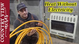 Installing Flexible Gas lines and Propane Heaters in the Workshop.