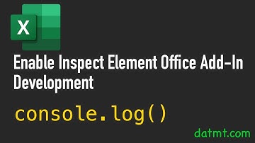 Enable Inspect Element in Office Add-In Development