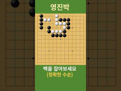 (초중급 정확한 공격으로) 백을 잡아보세요   #바둑 #사활 #<strong>묘수</strong> #shorts