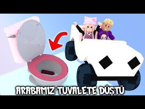 Arabamız Tuvalete Düştü | Roblox Jeep Ride into Toilet