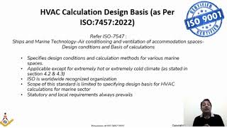 Part 1 of 2: Basics of ISO 7547 | HVAC design standard for marine Oil & Gas