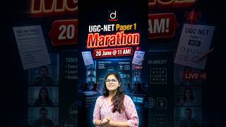 UGC-NET Paper 1 Marathon 🔥 20 June @11AM #DrishtiTeachingExams #Shorts
