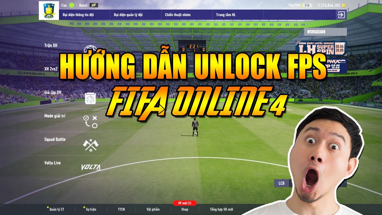 fps ออนไลน์  Update New  HƯỚNG DẪN MỞ KHÓA GIỚI HẠN FPS TRONG FIFA ONLINE 4