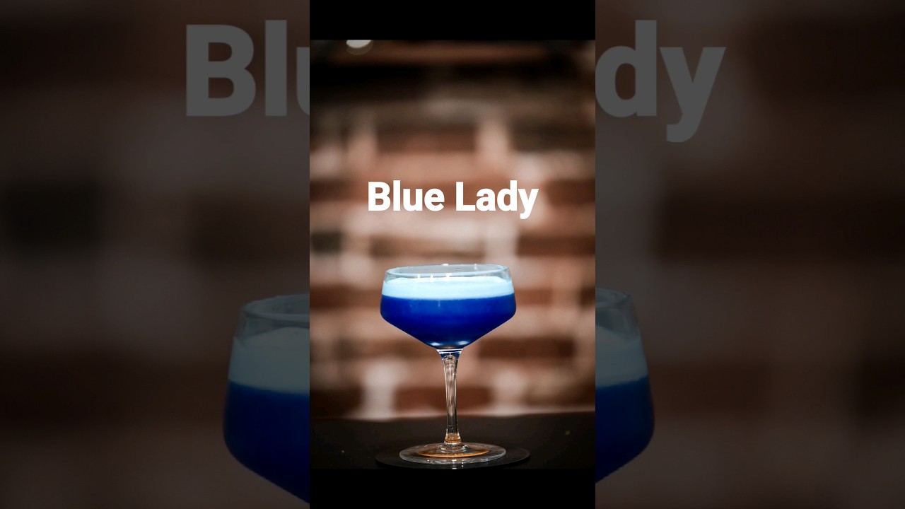 Best Winter cocktail - Blue Lady, Gin and Orange Liqueur make absolute ...