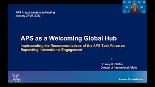 APS as a Welcoming Global Hub