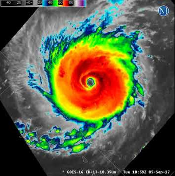 Hurricane Irma becomes a Category 5 hurricane