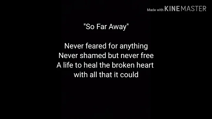 So Far Away - Avenged Sevenfold Cover + Lyric