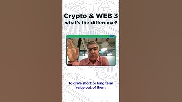 What is the difference between Crypto and Web3? #shorts #venturecapital #crypto #web3