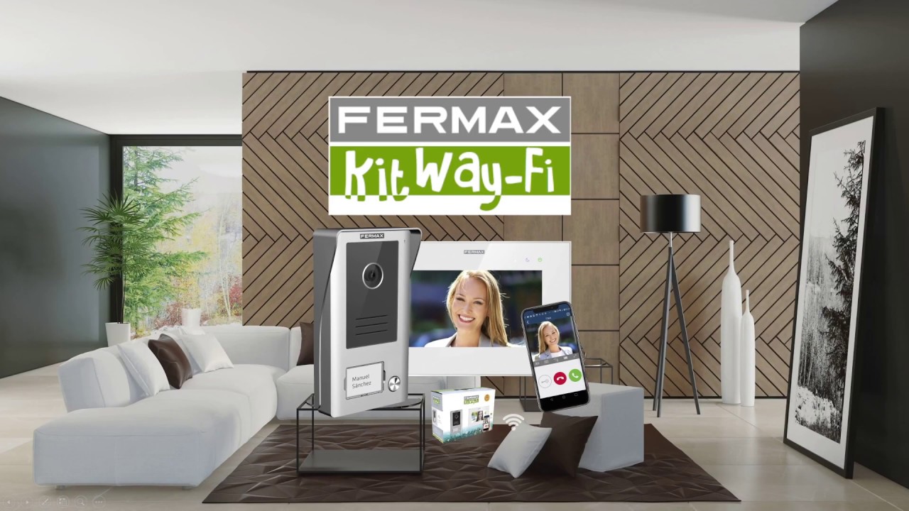 Vigilancia y conexión continua con el hogar con el videoportero Kit Way-FI  de Fermax • CASADOMO