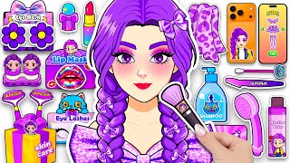 💖Paper DIY💖 KPOP DEMON HUNTERS Rumi Skincare   Makeup  Hair care   Fashion Blind Bag Unboxing ASMR