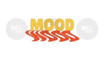 Animated bold slang mood with dynamic distorted shadow