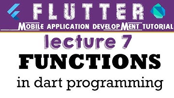Dart programming tutorial | Functions  Lec#7| Urdu/Hindi tutorial