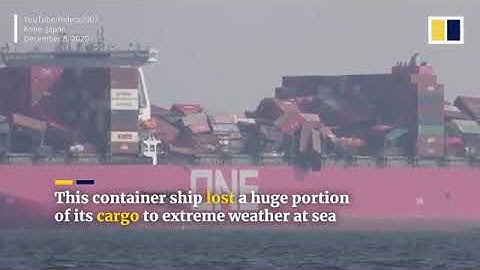 Cargo ship ONE Apus loses more than 1,800 containers in Pacific storm