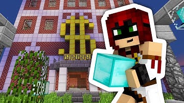 Minecraft: Fortune Thieves robbing the bank for a fortune! - Diamond Heist
