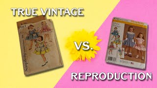 True Vintage vs Reproduction: Simplicity 2017 &amp; 8062 (bonus content)