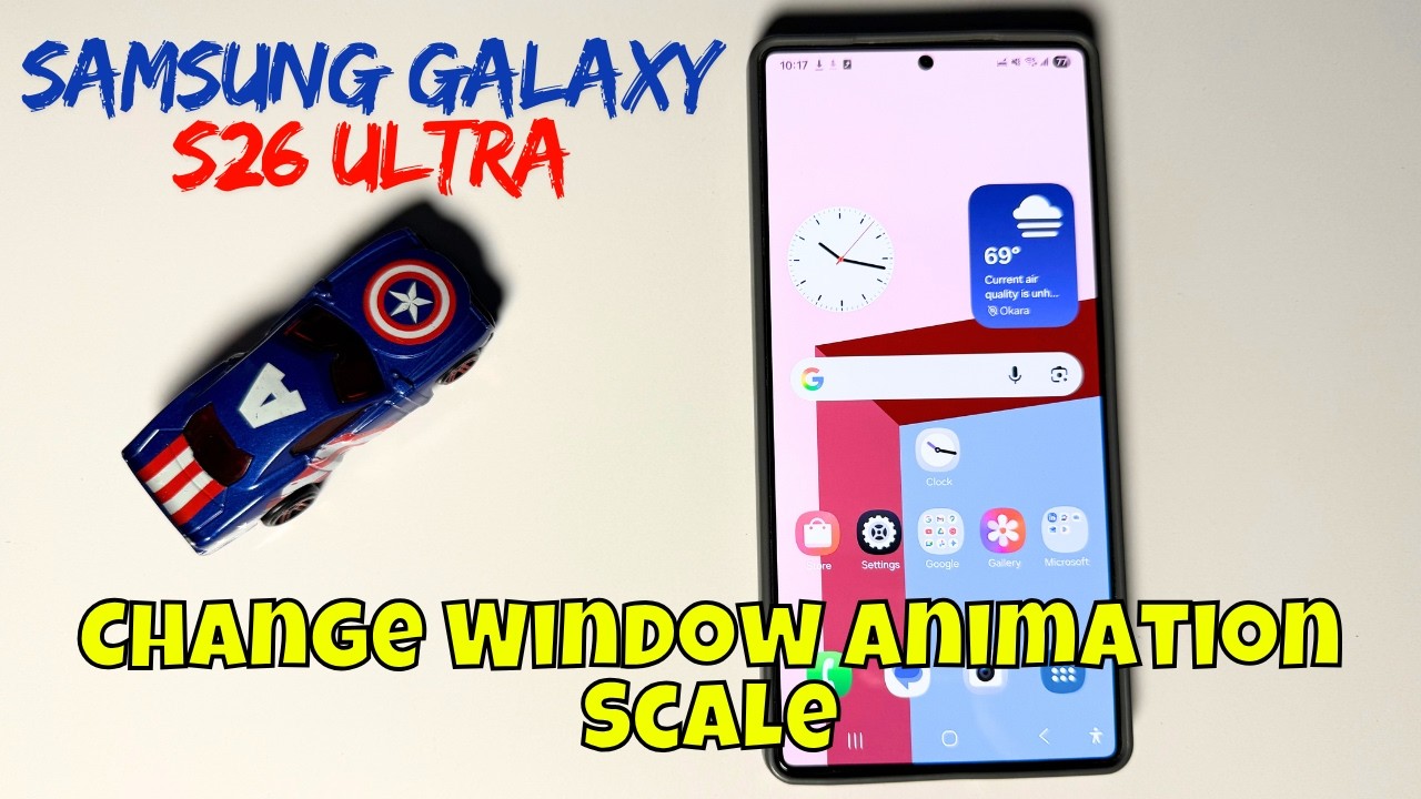 How to Change Window Animation Scale On Samsung Galaxy S26 Ultra - YouTube