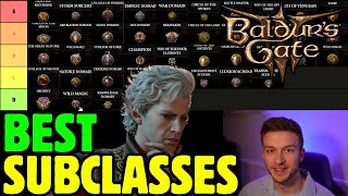 Baldur's Gate 3 BEST SUBCLASS Tier List