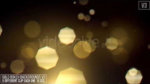 Gold Bokeh Backgrounds V2 | Motion Graphics - Videohive template