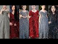 Moon light velvet dresses for girls  velvet new dresses  kids designer frock  moonlight fabric