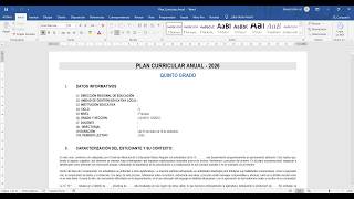 PLAN CORRICULAR ANUAL - PRIMARIA 2026