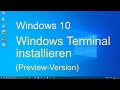 Windows 10 - Terminal (Preview-Version) installieren