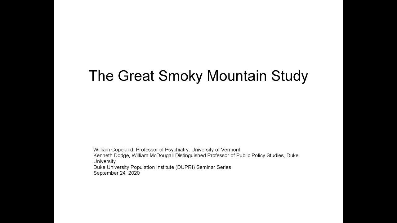 Great Smoky Mountain Study YouTube