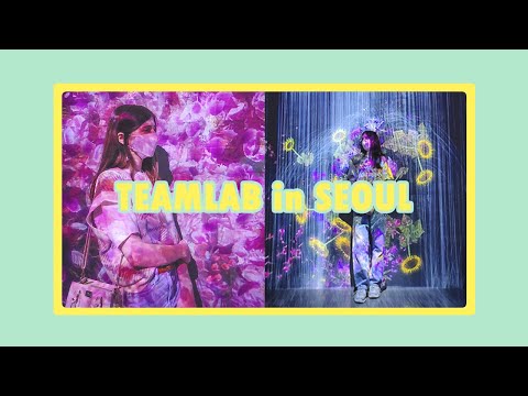 Vlog45 | TEAMLAB exhibition & Cafe at ITAEWON in Seoul ❇️ FAMOSA exhibición y café en SEÚL, COREA