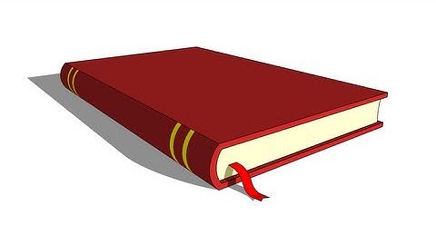 Modeling a book with Google Sketchup