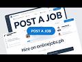 Post a Job on OnlineJobs.ph the Right Way (Hire Faster in 2026)
