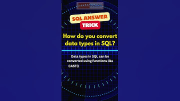 How to Convert SQL Data Types in Seconds! #SQL #InterviewReady #TechnicalInterview #shorts