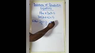 Solutions of Quadratic Equations