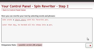 Spin Rewriter One Click Rewrite By Aaron Sustar September 2011