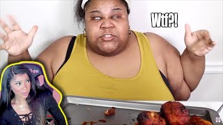 LMAO 2X Spicy Chicken Leg challenge Prissy P | Reaction