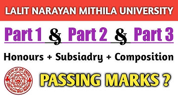 Lnmu ba/bsc/bcom passing marks details of all subjects in hindi