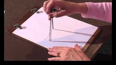 Sewell Raised Line Drawing Board: Drawing concentric circles with a Perkins Howe Press Compass