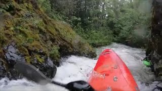 Kayaking video of Indian Creek Tributary of Trinity River in California level 206 cfs
