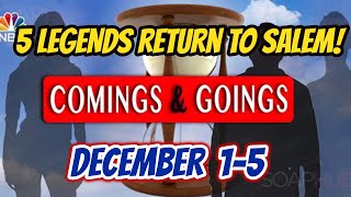 Days Of Our Lives Goings and Comings: After YEARS, 5 LEGENDS Return to Salem!
