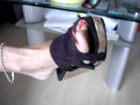 Red Long Toenails