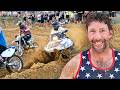 We Raced A Snowmobile In A Pit Bike Race 
