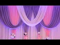 DIY: SIMPLE DOUBLE LAYER WEDDING BACKDROP TUTORIAL | STAGE DRAPING SET UP