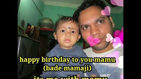 Happy birthday to my mamu (bade mamaji)#LearnWithPriyanshi