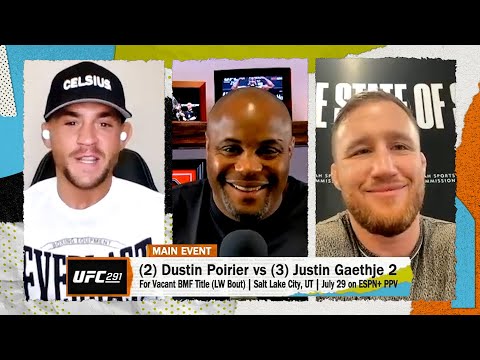 Dustin Poirier  Justin Gaethje Preview Their BMF Title Fight at UFC 291  ESPN MMA - DC  RC