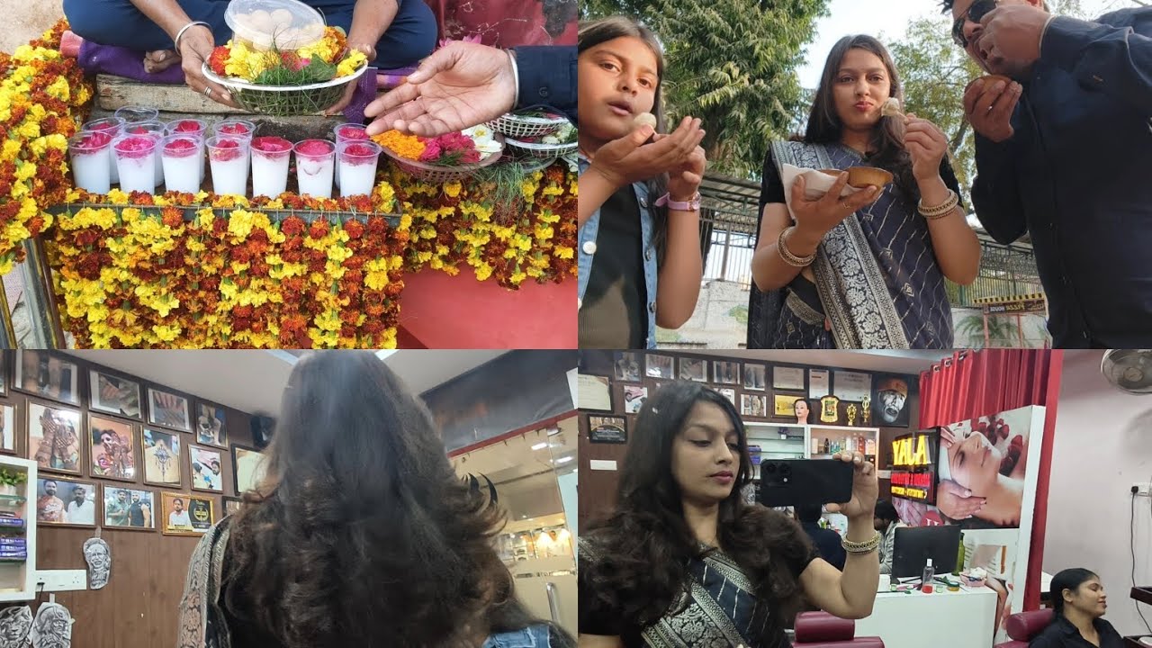 Bahot Din Bad Gyi Mankameshwar Mahadev Mandir || Aaj Maa Beti Ne Hair✂️ Cutting Bhi Karva Liya #Vlog