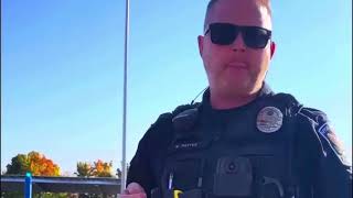 Dumb Cop Tries to Intimidate Auditor, Gets Totally OWNED & DISMISSED!!! ID Refusal! First Amendment