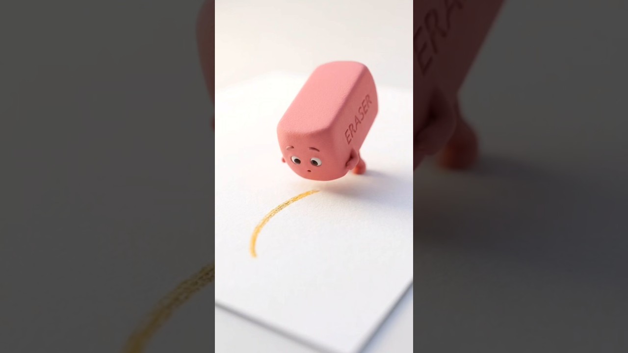 How Erasers Remove Pencil Marks 🤯#shorts #facts #science #mindblowing #satisfying #animation
